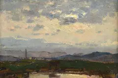 Landscape in Canove by Beppe Ciardi, 1929, offered Dec 2025