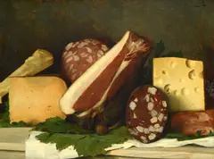 Alcide Segoni, Still life, Signature top right.