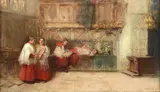 Sebastiano Guzzone, The altar boys, 1889