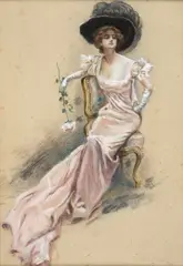 Vittorio Matteo Corcos, Portrait of a Lady, 1913, Signature and date lower right.