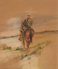 Giovanni Fattori, Soldier on horseback