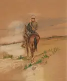 Soldier on horseback by Giovanni Fattori, offered Dec 2025