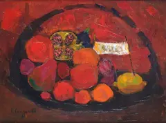Trento Longaretti, Still life with fruit, 2009