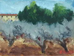Landscape by Ottone Rosai, 1947, offered Dec 2025