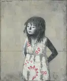Xavier Bueno, Girl in a flowered dress