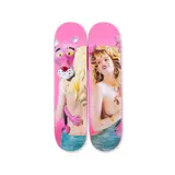 Jeff Koons, Pink Panther Skateboard (two elements), 2023, The Skateroom Certificate of Authenticity.