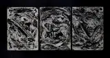 Emilio Vedova, Triptych "Beyond, 1987, Printer Corrado Albicocco and Federico Santini. Publisher Il Cigno Galileo Galilei editions Rome. Exhibitions: