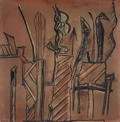 Riccardo Licata, P/3, 1962, On the back: Il Punto label