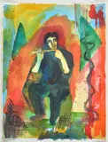 Sandro Chia, Flutist figure