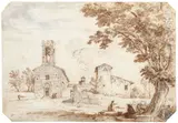 Church in the countryside by Giuseppe Zocchi, offered Oct 2025