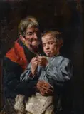 Ermenegildo Agazzi, Old woman with child