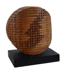 Untitled by Gabriele Perugini, Wooden sculpture. Signed and dedicated under the base., offered Oct 2025