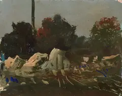 Pietro Annigoni, Landscape, 1968