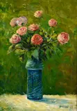 Nicola Sassone, Vase of flowers, 1972, Signature and date lower right.