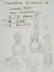 Fortunato Depero, Toys and ornaments, 1932, Single Archive Certificate for the catalog of Futurist works by Fortunato Depero