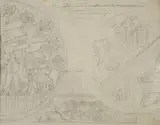 Fortunato Depero, Study for decoration, Pencil on paper