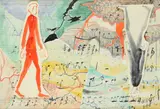 Roberto Barni, Untitled, Mixed media and collage on paper