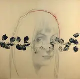 Omar Galliani, Flowers, On the back: signature and title.