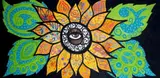 Sandra Fabara, Sunflower, 2016, spray on canvas