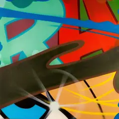 John Matos Crash, Senza Titolo, spray on canvas