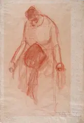 Figure of a woman by Lorenzo Viani, 1930, Bottom right: in pencil, offered Jul 2025