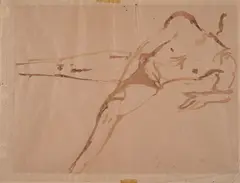 Reclining Figure, 1935 by Filippo de Pisis, Signature lower right. Work archived by the Association for Filippo De Pisis with the number, offered Jul 2025