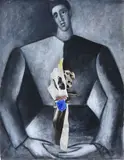 Roberto Barni, Sculptor, 1997, On the back: signature