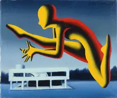 Suspended Motion by Mark Kostabi, 2004, On the back: signature, offered Jul 2025
