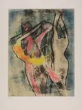 Sebastian Matta, Naked, Initials lower right; edition lower left.