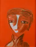 The red head by Virgilio Guidi, 1972, offered May 2025
