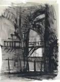 Interior of the Church of Salute by Emilio Vedova, Signature bottom right., offered May 2025