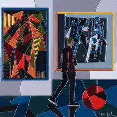 Ugo Nespolo, Oblique step