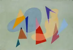 Composition by Carla Prina, 1952, On the back: signature and date., offered May 2025