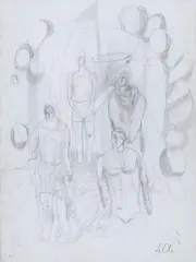 Untitled by Sandro Chia, Signature lower right. Author's authentication on photo., offered May 2025