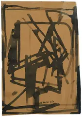 Untitled by Emilio Vedova, 1950, Signature lower center. The work is registered at the Emilio Vedova Archive with no., offered May 2025