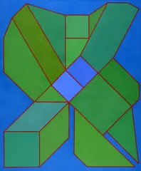 Achille Perilli, The wrong structure, 2010, Signature and date lower left. On the back: signature