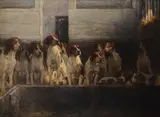 Evaristo Cappelli, Kennel, 1911, Signature and date lower right.