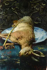 Niccolò Cannicci, Game, 1889, Signature and date lower right.