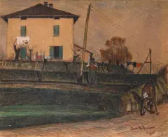 Domenico De Bernardi, Country Life, 1930, Signature and date lower right.