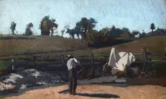 Stefano Bruzzi, Farmer on the farmyard