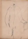 Lorenzo Viani, Figure, Pencil on paper