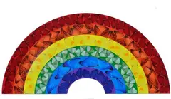 Damien Hirst, Butterfly rainbow (small), 2020, On the back: Heni label with data of the work. Heni Editions Catalogue Number: H7-2. Edition number: