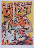 Amedeo Orfei Two-Run Grand Circus by Rotella, Signature lower right; edition lower left. Blind stamp Fondazione Rotella, offered Apr 2025