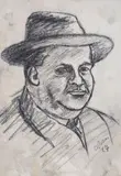Portrait by Ottone Rosai, 1927, Signature and date lower right. The work is accompanied by the authentication of Professor Giovanni Faccenda, offered Apr 2025
