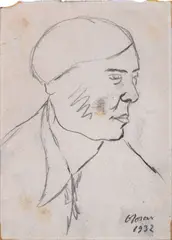 Portrait by Ottone Rosai, 1932, Signature and date lower right. The work is accompanied by the authentication of Professor Giovanni Faccenda, offered Apr 2025