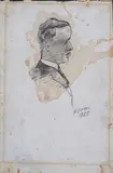 Portrait by Ottone Rosai, 1925, The work is accompanied by the authentication of Professor Giovanni Faccenda, offered Apr 2025