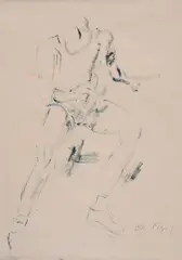 Nude by Filippo de Pisis, Signature lower right. The work is being archived., offered Apr 2025