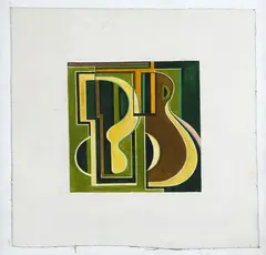 Anfg by Mario Radice, 1971, On the back: signature, offered Apr 2025