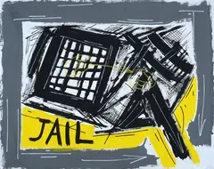 Jail by Alberto Gallingani, 2017, On the back: signature and date. Author's authentication on photo., offered Apr 2025