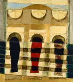Leonard William French, Untitled, Enamels on board